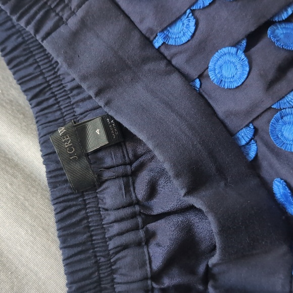J Crew party tea office navy skirt - Picture 7 of 7